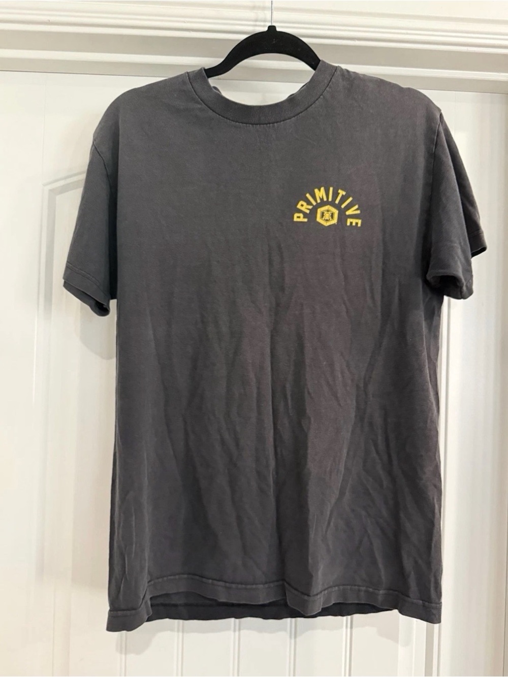Primitive Skateboarding x Kikkoman Soy Sauce T-Shirt Black Yellow Men's Size M